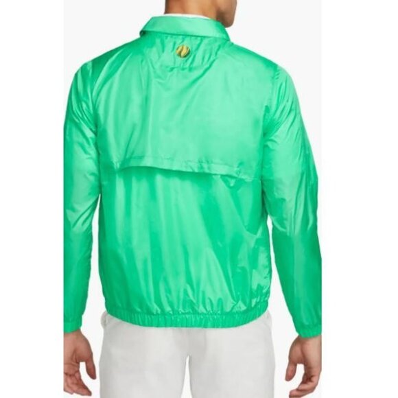 Nike Mens Green Full Zip Water Repellent Pockets Light Golf Jacket Sz XL NWT - Picture 2 of 12